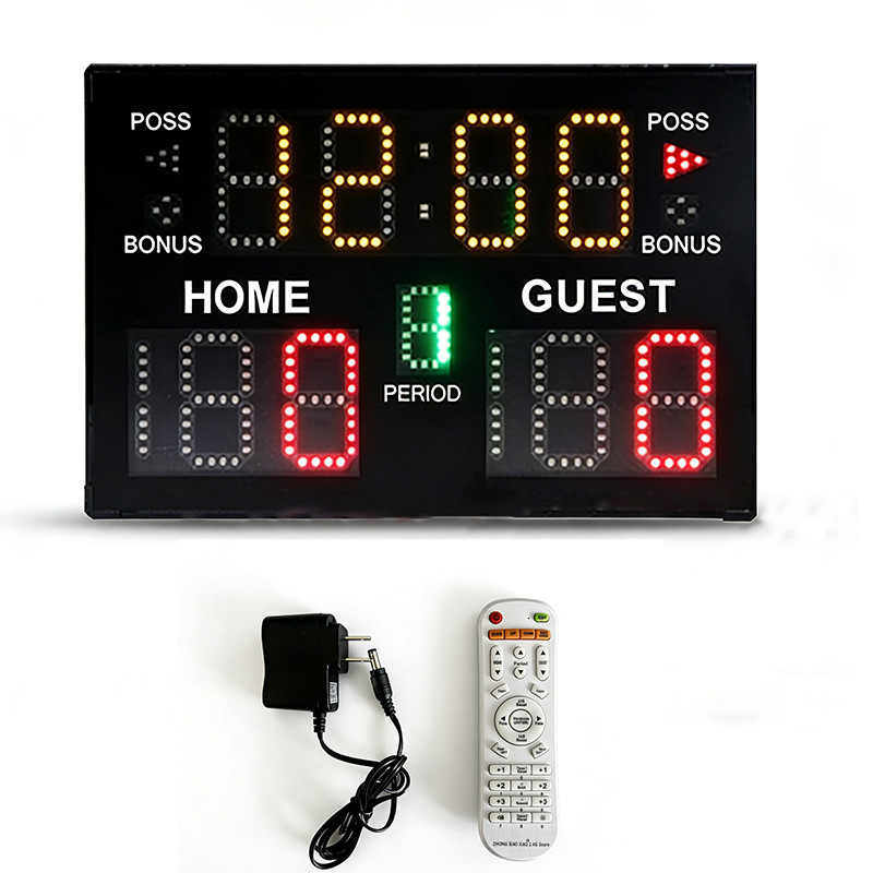 Badminton Counter - 휴대용 충전식 전자 점수판 타이머 (농구,