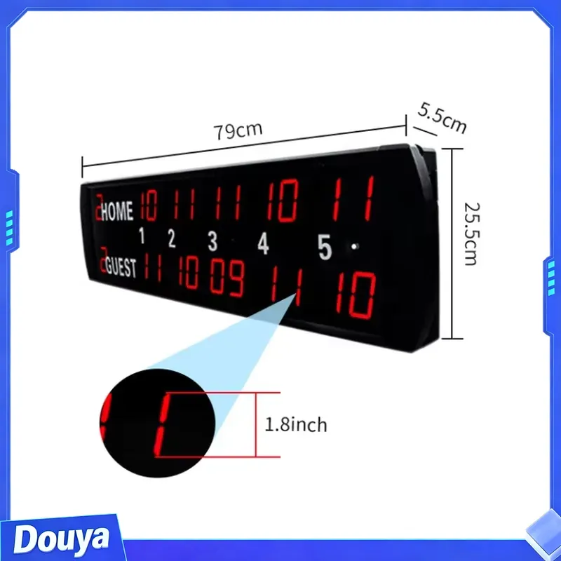 YIZHI 5 이닝 점수 기록 표시 LED 배구 전자  - Badminton Score 리뷰 및 가격